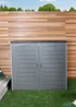 Charles Bentley 1170L Grey and Black Outdoor Storage Cabinet - One Size Image 2