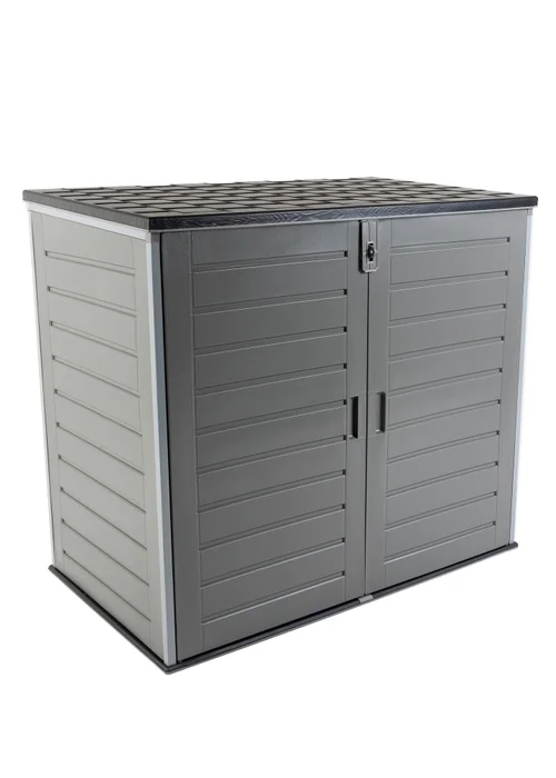 Charles Bentley 1170L Grey and Black Outdoor Storage Cabinet - One Size Image 4