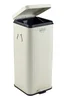 Charles Bentley Cream Square Retro Kitchen Pedal Bin - One Size Image 3