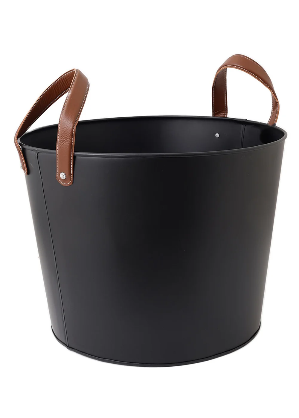 Charles Bentley Mulberry Large Leather Handle Log Bucket - Large Image 2