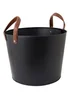 Charles Bentley Mulberry Large Leather Handle Log Bucket - Large Image 2