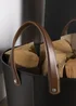 Charles Bentley Mulberry Large Leather Handle Log Bucket - Large Image 4