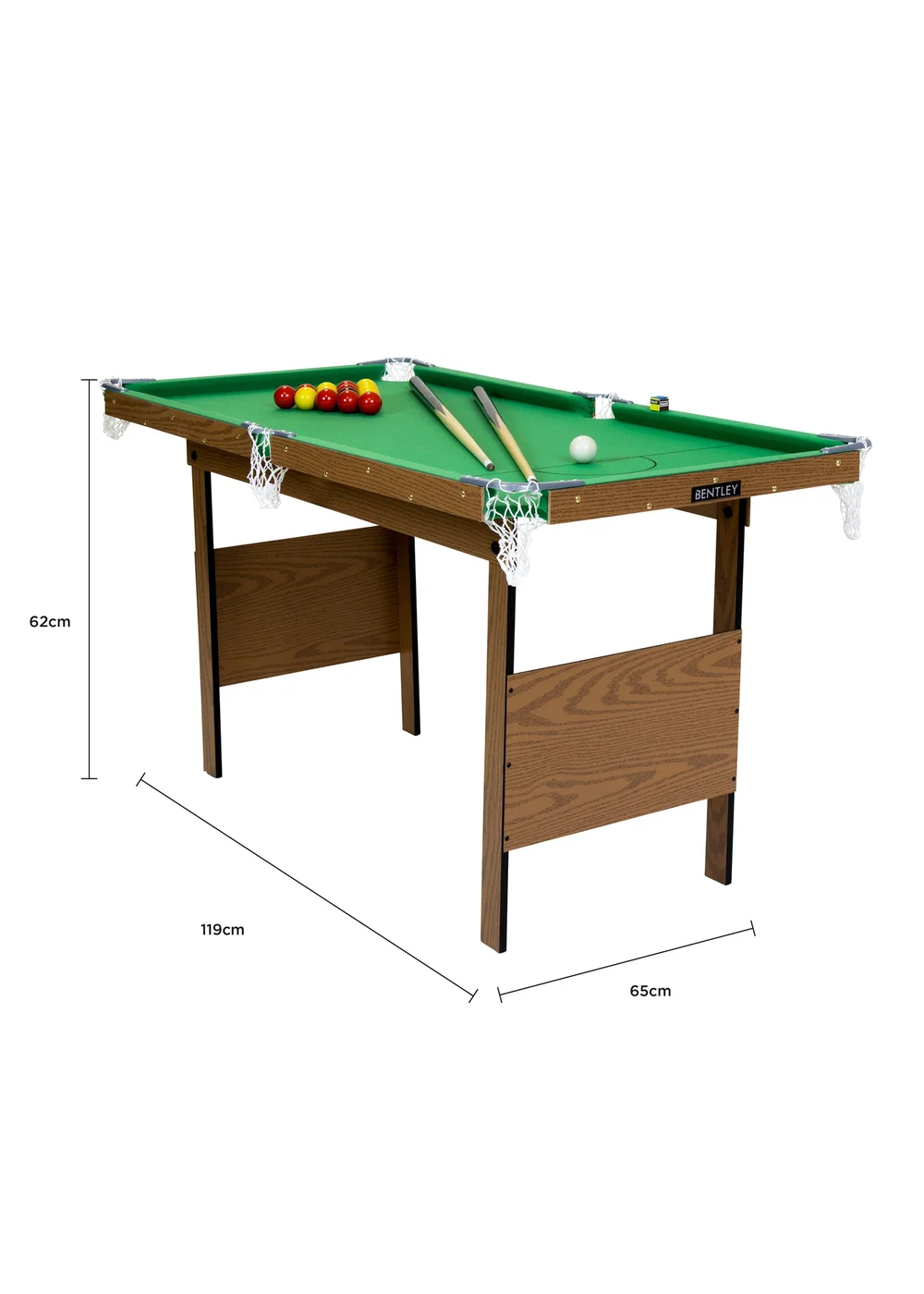 Charles Bentley Green Junior Pool Table (4ft) - One Size Image 3
