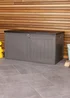 Charles Bentley 190L Grey Outdoor Plastic Storage Box - One Size Image 3