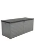 Charles Bentley 390L Grey and Black Outdoor Plastic Storage Box - One Size Image 3