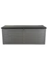 Charles Bentley 390L Grey and Black Outdoor Plastic Storage Box - One Size Image 4