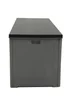 Charles Bentley 390L Grey and Black Outdoor Plastic Storage Box - One Size Image 5