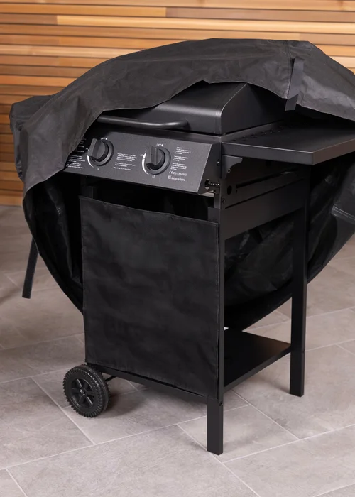 Charles Bentley Universal Gas Charcoal Premium BBQ Cover Polyester Canvas Small (2 Burner) - One Size Image 2
