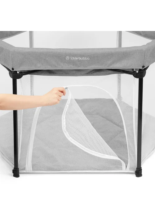 Ickle Bubba Grey Fiesta Pop Up Playpen Space - One Size Image 3
