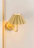 ValueLights Dimmable Gold Wall Light with Gold Shade Integrated LED - One Size Image 1
