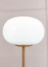 ValueLights Dimmable Gold Table Lamp with Globe Shade Integrated LED - One Size Image 4