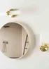 ValueLights Canya Matte Gold Wall Light with Clear Drum Shade - One Size Image 4