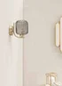ValueLights Amelie Gold Wall Light with Grey Rectangular Shade - One Size Image 4
