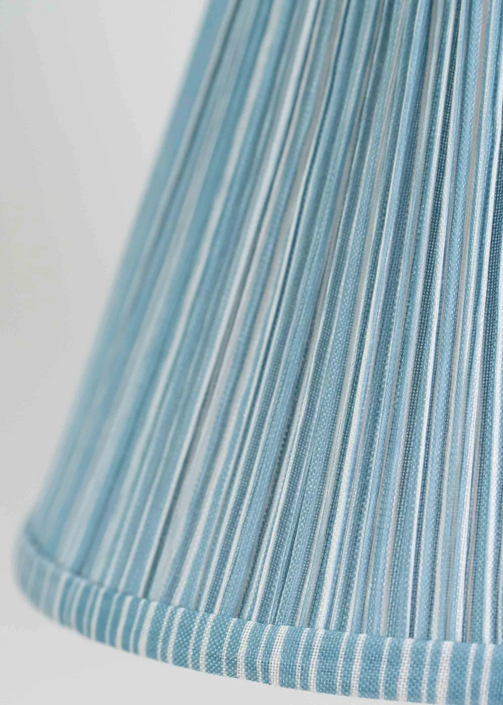 ValueLights Small Laurenne Fabric Blue Tapered Ceiling Pendant Shade (15cm x 27.5cm x 27.5cm) - One Size Image 3