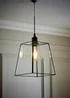 ValueLights Susie Glass Black Easy Fit Ceiling Lampshade - One Size Image 1