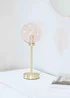 ValueLights Frenchie Gold Table Lamp with Pink Globe Shade (41cm x 15cm x 15cm) - One Size Image 2