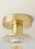 ValueLights Calpe Gold Wall Light with White Oval Shade - One Size Image 5
