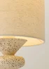 ValueLights Cady Cement Effect Natural Table Lamp with Small Drum Shade - One Size Image 4