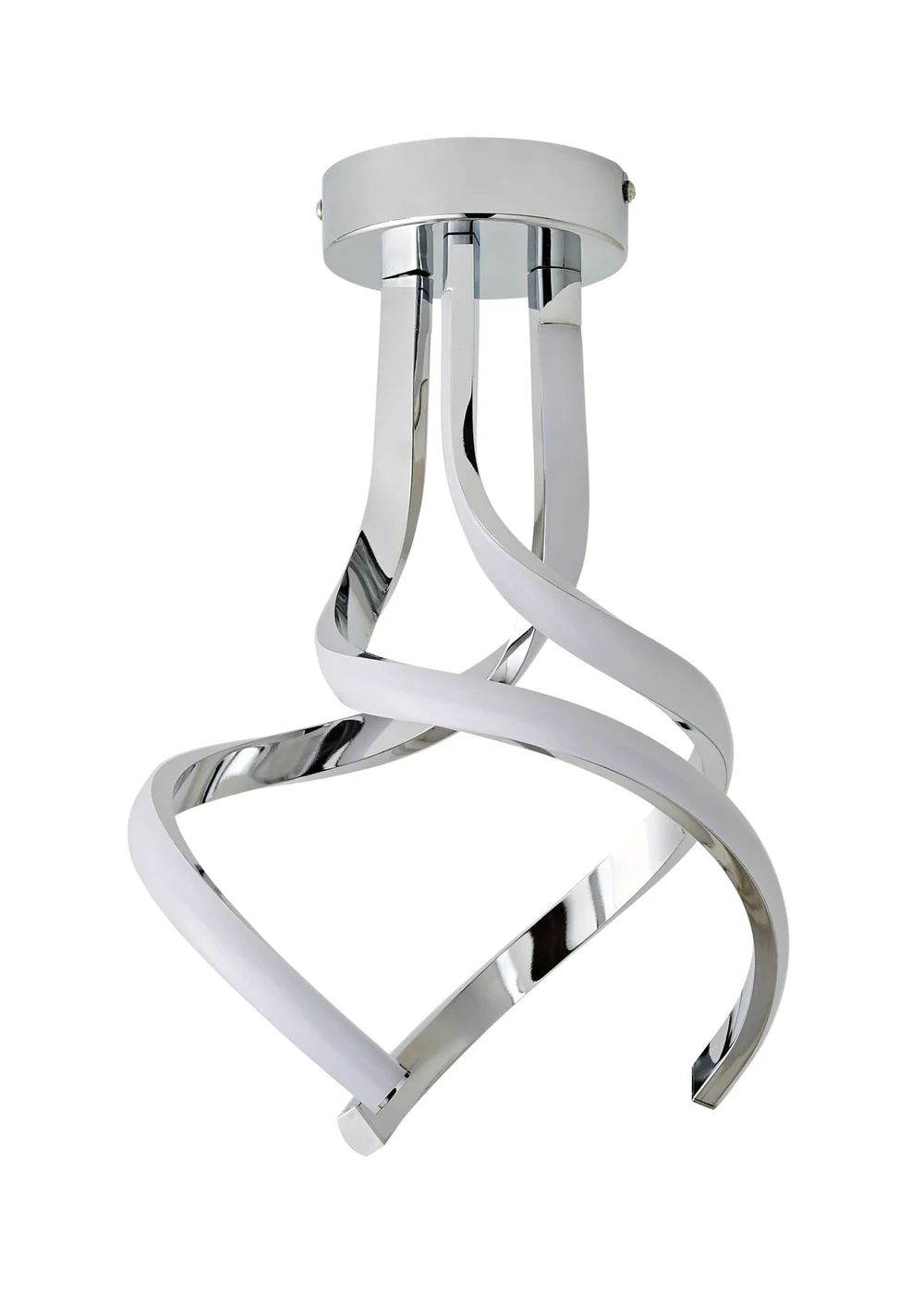 ValueLights Infinity Silver Ceiling Light with Integrated LED - One Size Image 2