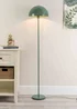 ValueLights Stassi Matte Green Floor Lamp with Green Dome Shade - One Size Image 2