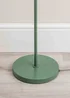 ValueLights Stassi Matte Green Floor Lamp with Green Dome Shade - One Size Image 5