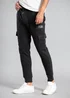 Tokyo Laundry Black Cotton Blend Joggers with Cargo-Style Pockets - XL Image 1