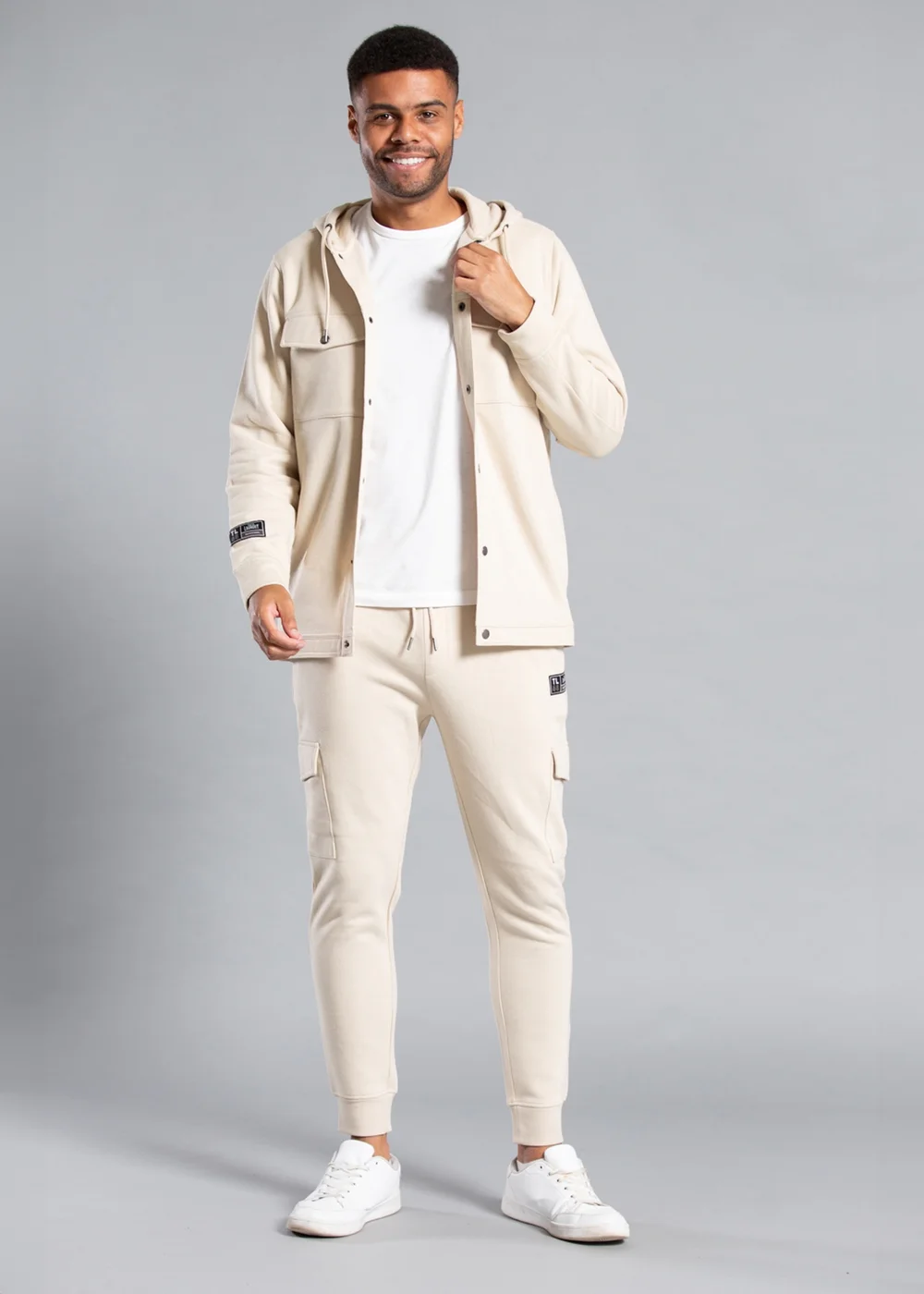 Tokyo Laundry Stone Cotton Blend Joggers with Cargo-Style Pockets - 2XL Image 2