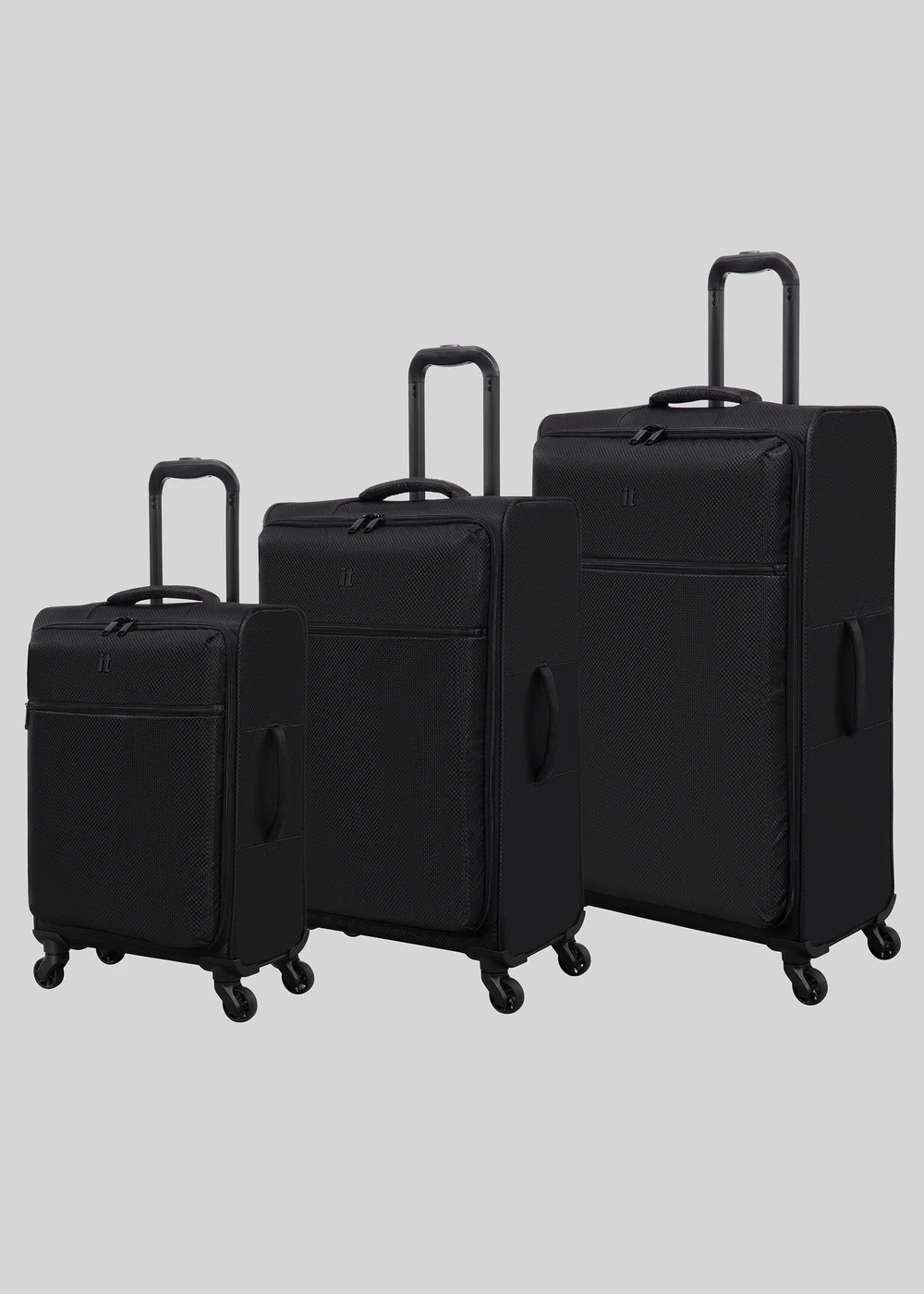 IT Luggage Black Navigator Soft Suitcase - Cabin Image 1
