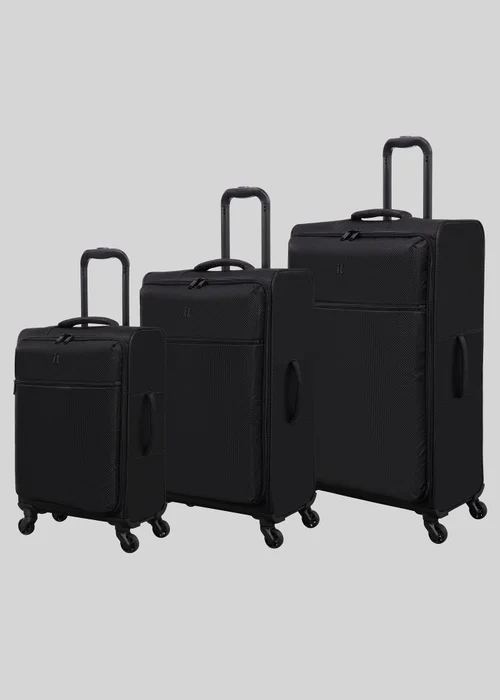 IT Luggage Black Navigator Soft Suitcase - Cabin Image 1