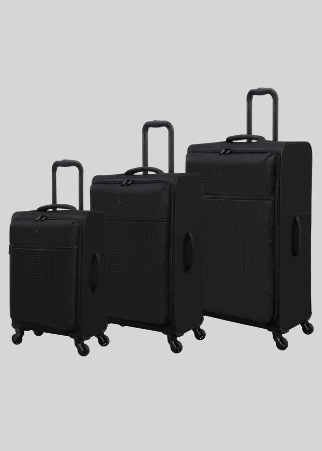 IT Luggage Black Navigator Soft Suitcase