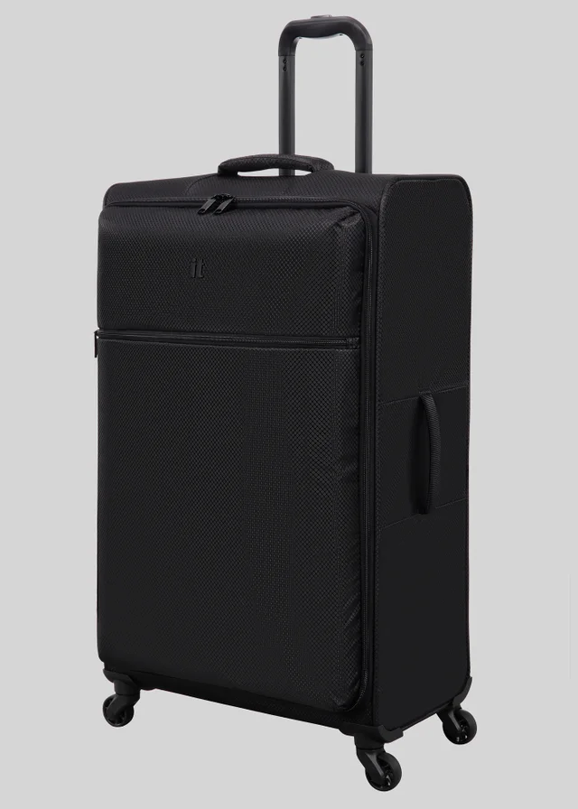 IT Luggage Black Navigator Soft Suitcase
