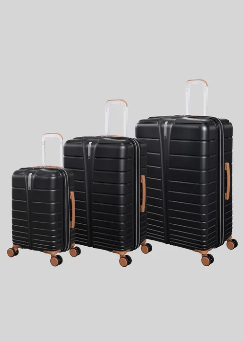 IT Luggage Black Fascinate Hardshell Suitcase - Cabin Image 1