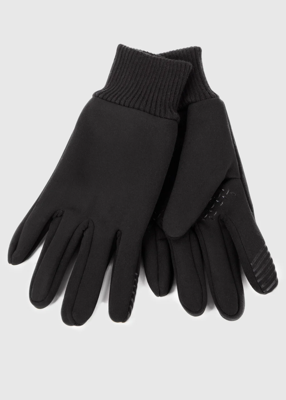 Totes Toasties Black Ladies Premium Stretch Thermal Lined Gloves with Smartouch - One Size Image 1