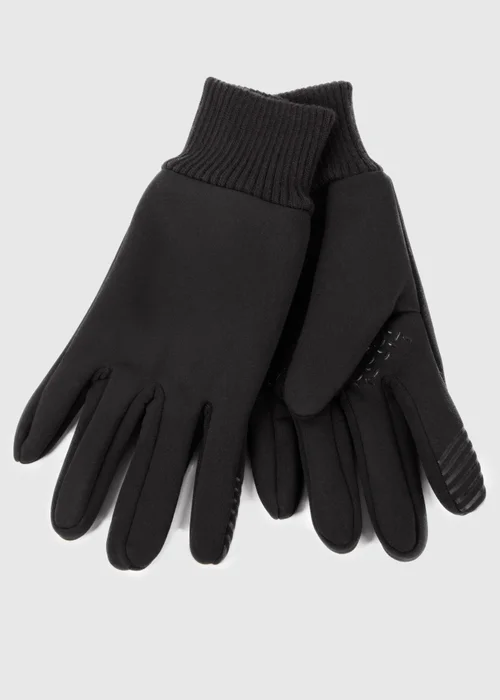 Totes Toasties Black Ladies Premium Stretch Thermal Lined Gloves with Smartouch - One Size Image 1