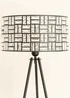ValueLights Elise Matte Black Floor Lamp with Black Drum Shade - One Size Image 4