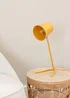 ValueLights Lark Yellow Table Lamp with Yellow Tapered Shade (41cm x 18.5cm x 15cm) - One Size Image 1