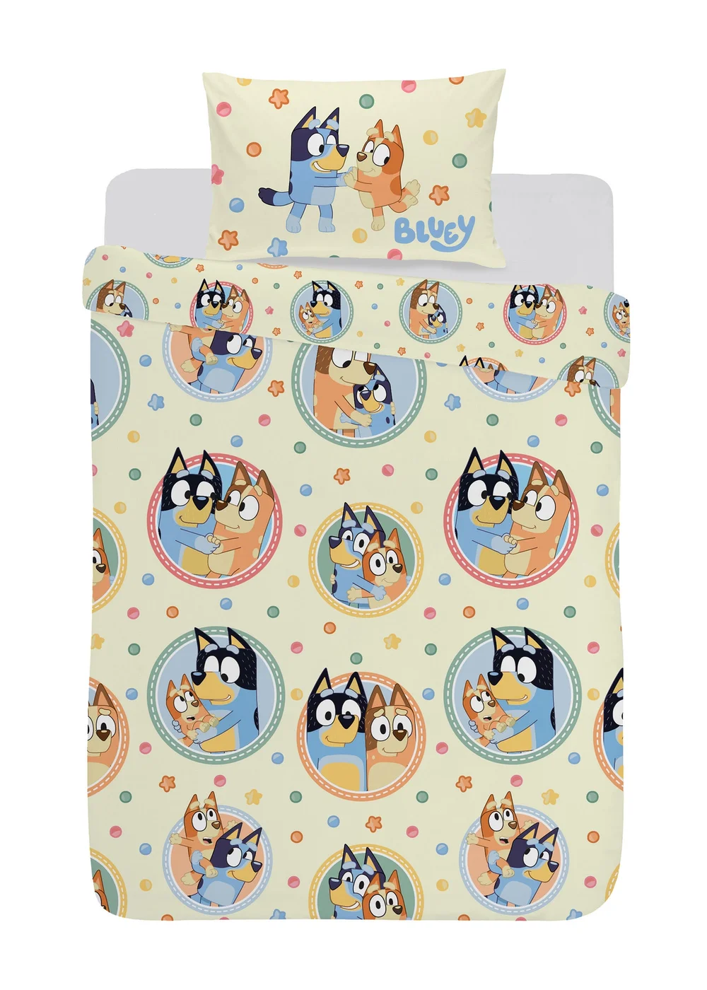Bluey Cream Duvet Set - Junior Image 1
