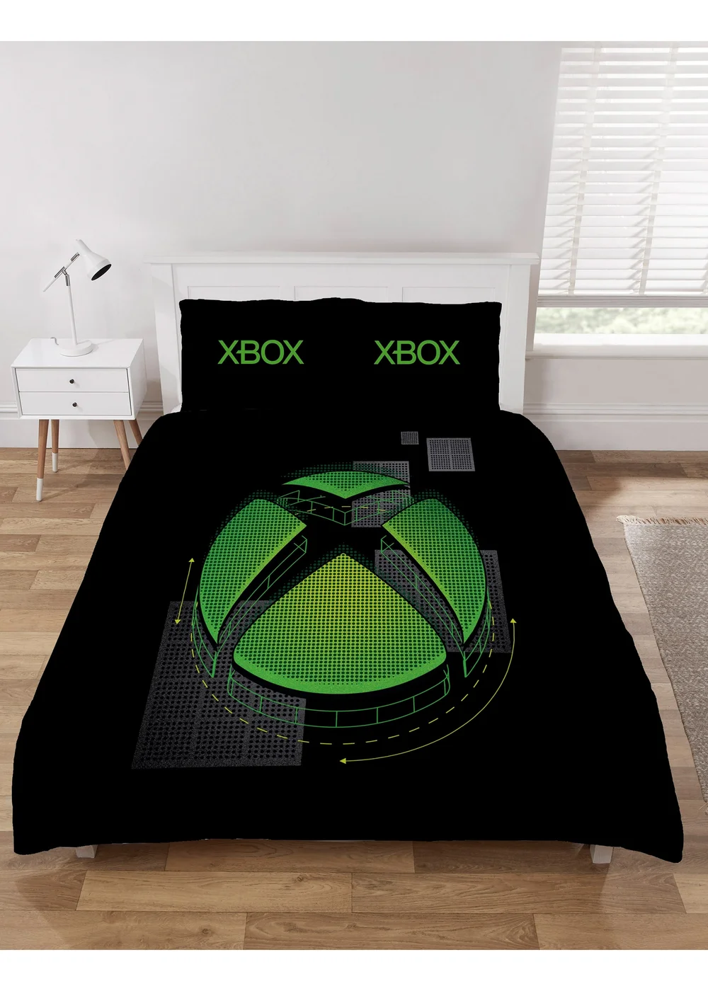 Xbox Black Duvet Set - Single Image 1