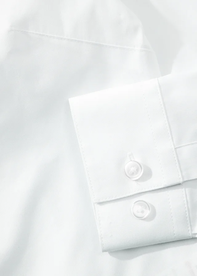 Girls 2 Pack White Stretch School Blouses (8-16yrs)