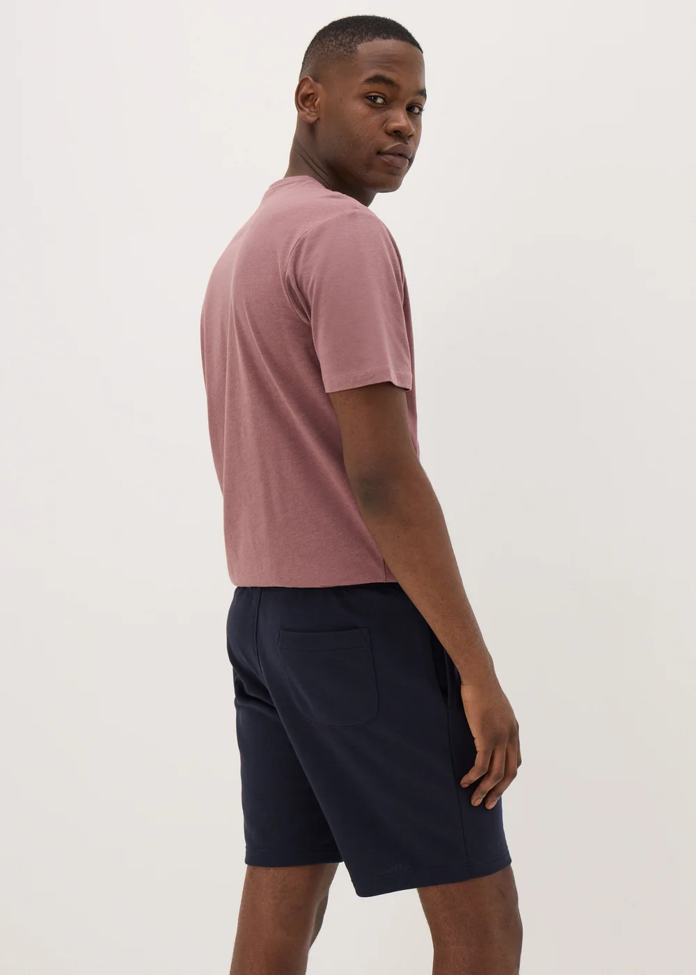 Navy Basic Jogger Shorts - XS Image 3