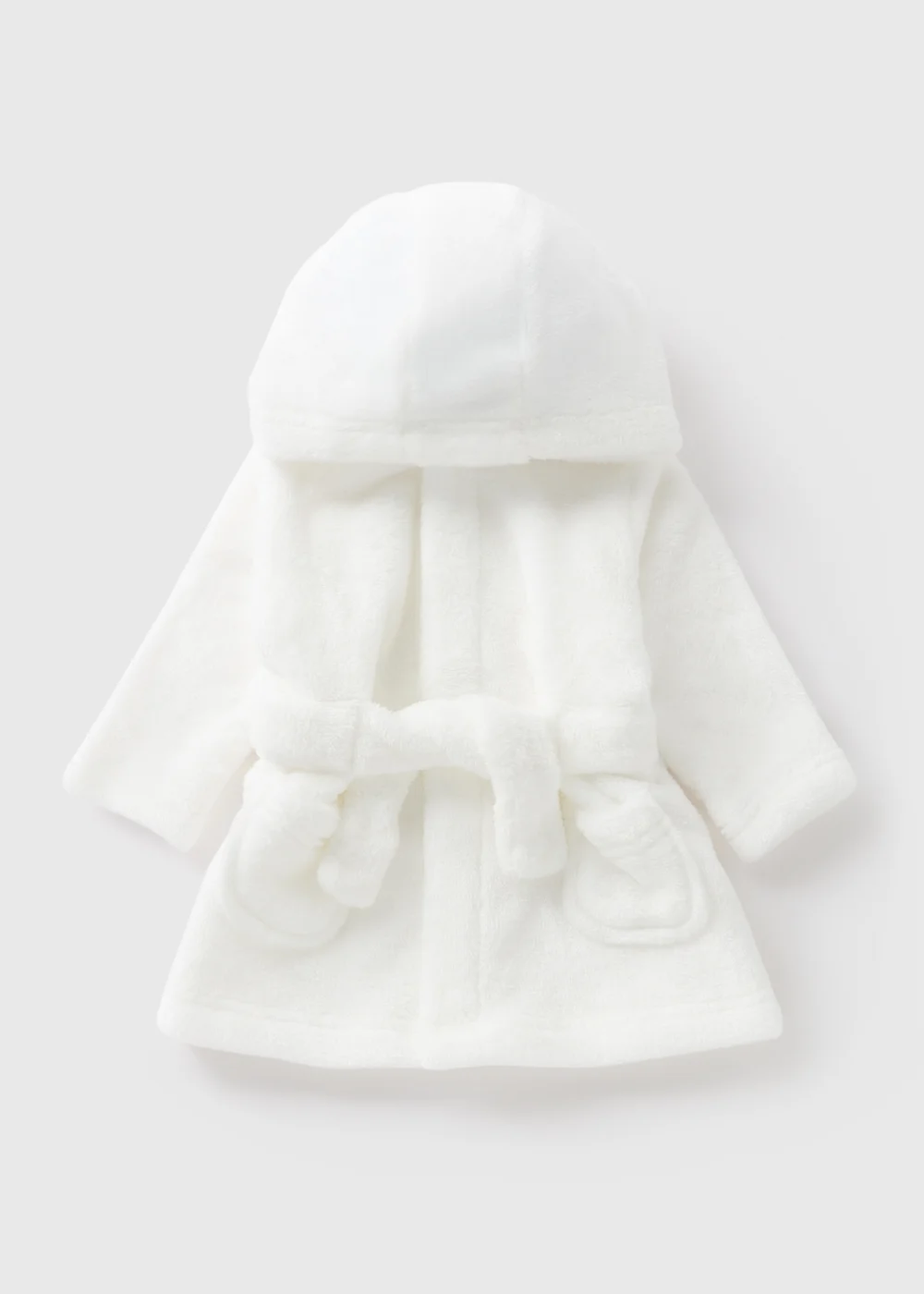 Baby White Dressing Gown (Newborn-18mths) - Age 6 - 9 Months Image 1