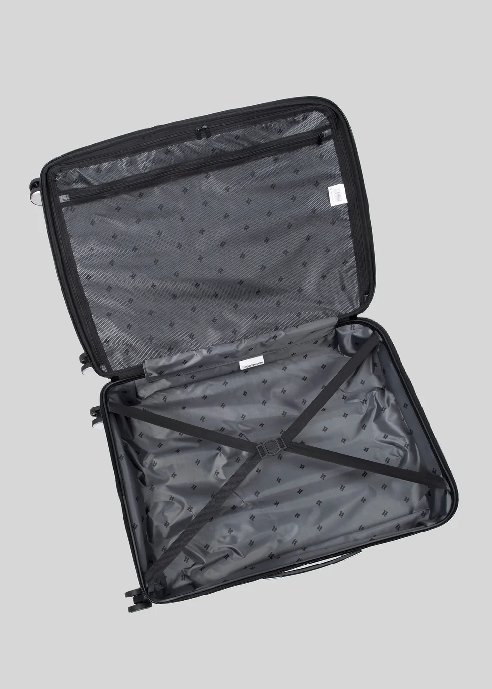 IT Luggage Dark Grey Inclining Hard Shell Suitcase - UNDERSEAT Image 2