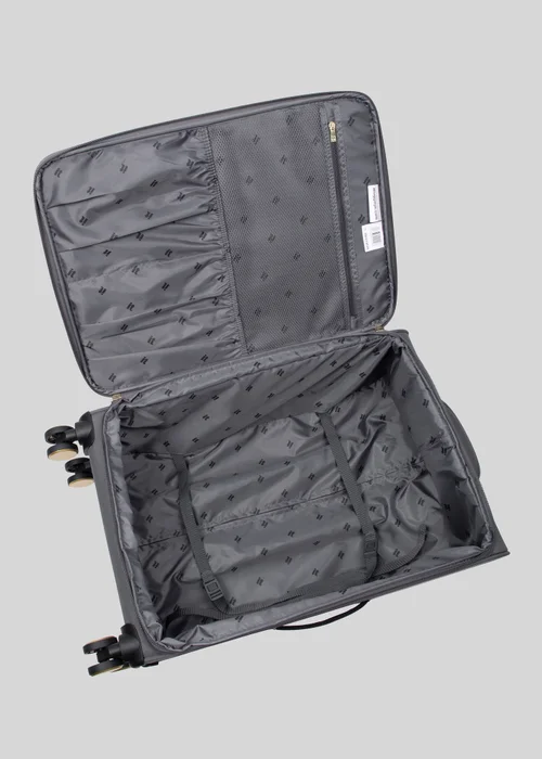 IT Luggage Grey Desirable Soft Suitcase - Medium Image 2