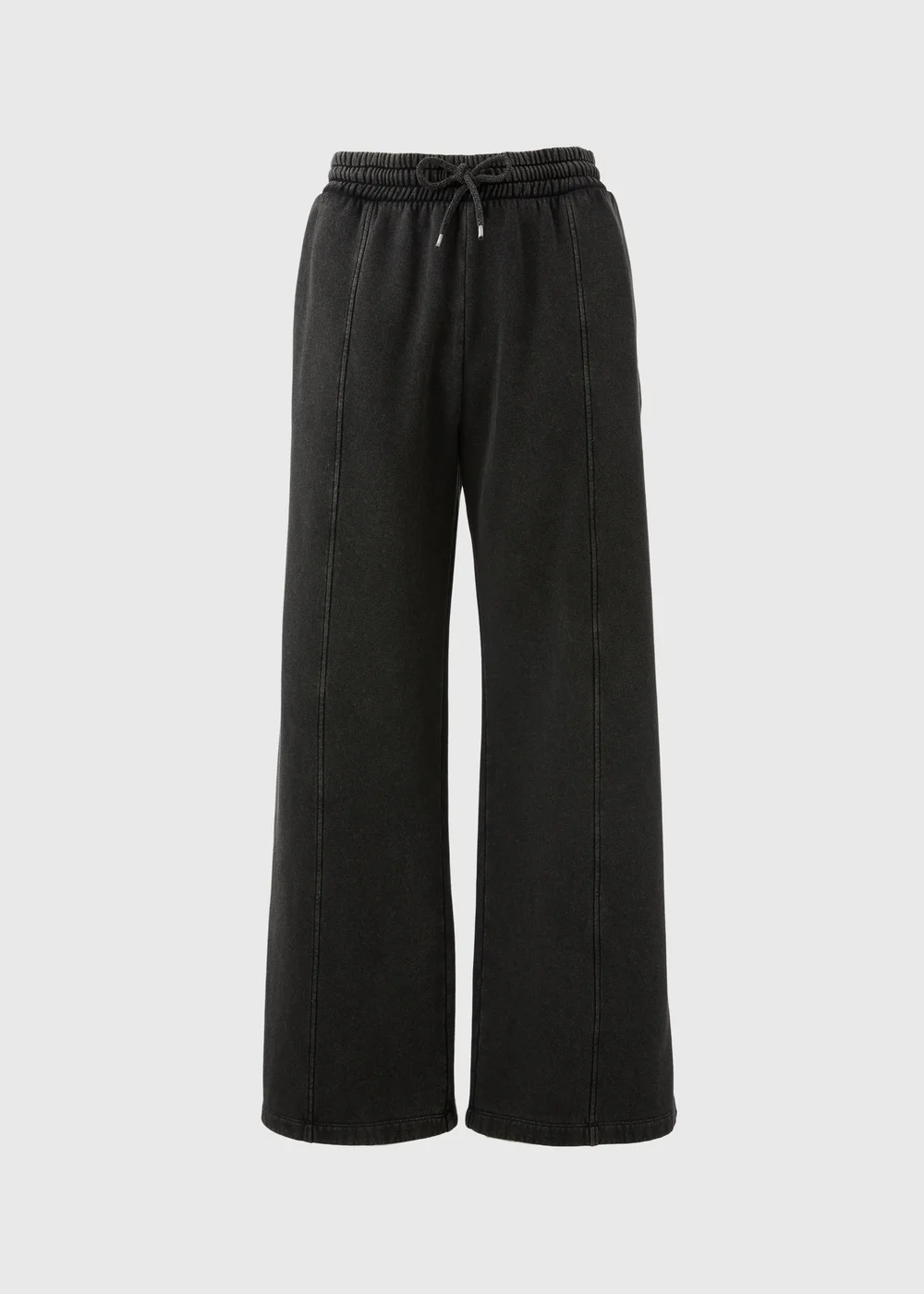 Charcoal Acid Wash Wide Leg Jogging Bottoms - Extra small Image 2