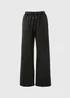 Charcoal Acid Wash Wide Leg Jogging Bottoms - Extra small Image 2