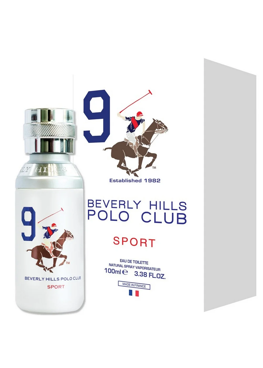 Beverly Hills Polo Club Sport Men Nine Eau De Toilette Spray - 100ml Image 1