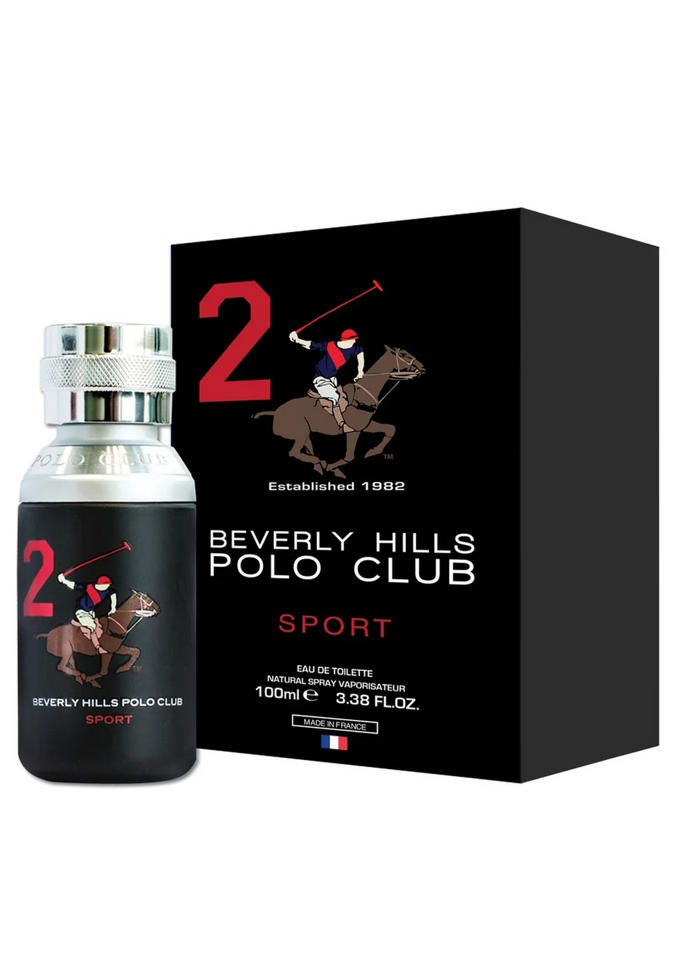 Beverly Hills Polo Club Black Sport Men Two Eau De Toilette Spray (100ml) - 100ml Image 1