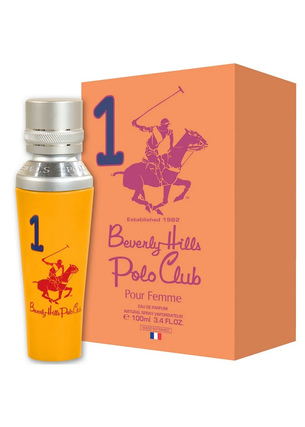Beverly Hills Polo Club Yellow Women One Eau De Parfum Spray (100ml) - 100ml Image 1