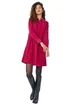 Roman Burgundy Corduroy Tunic Shirt Dress - 10 Image 1