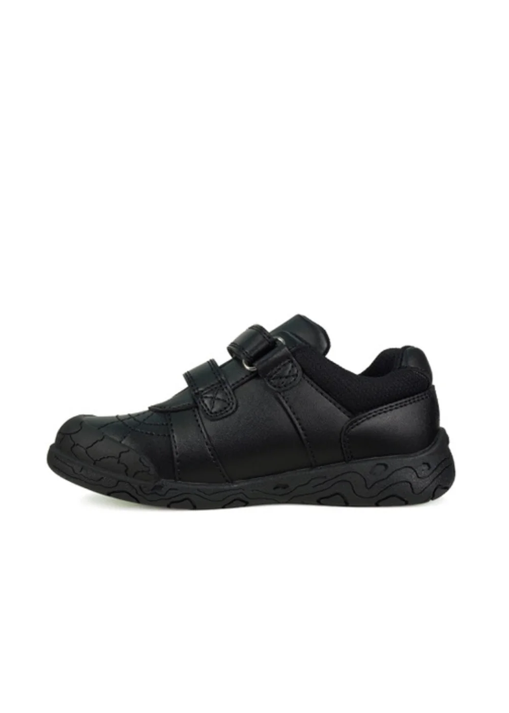 ToeZone Boys Black Dex Vegan Dinosaur School Shoe (Younger 8- Older 2) - 8 infants Image 3